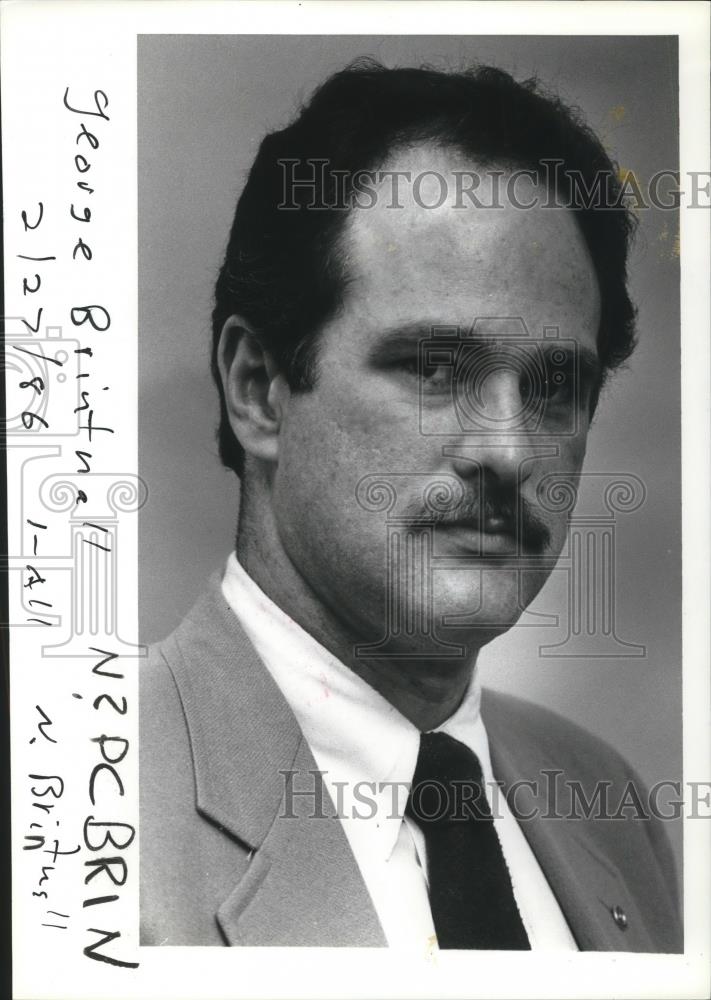 1986 Press Photo George L.W. Britnell Clark County District Judge - ora14309 - Historic Images