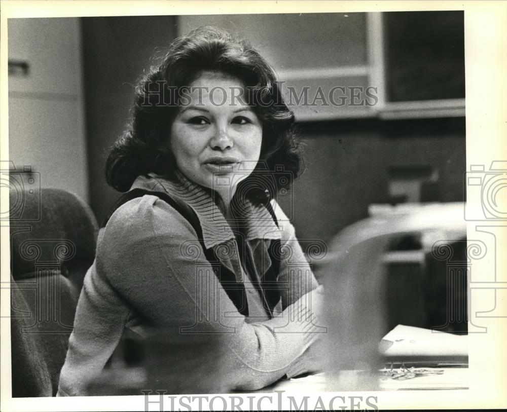 1980 Press Photo Kathryn Brigham Cascade Locks Commission Vice Secretary - Historic Images