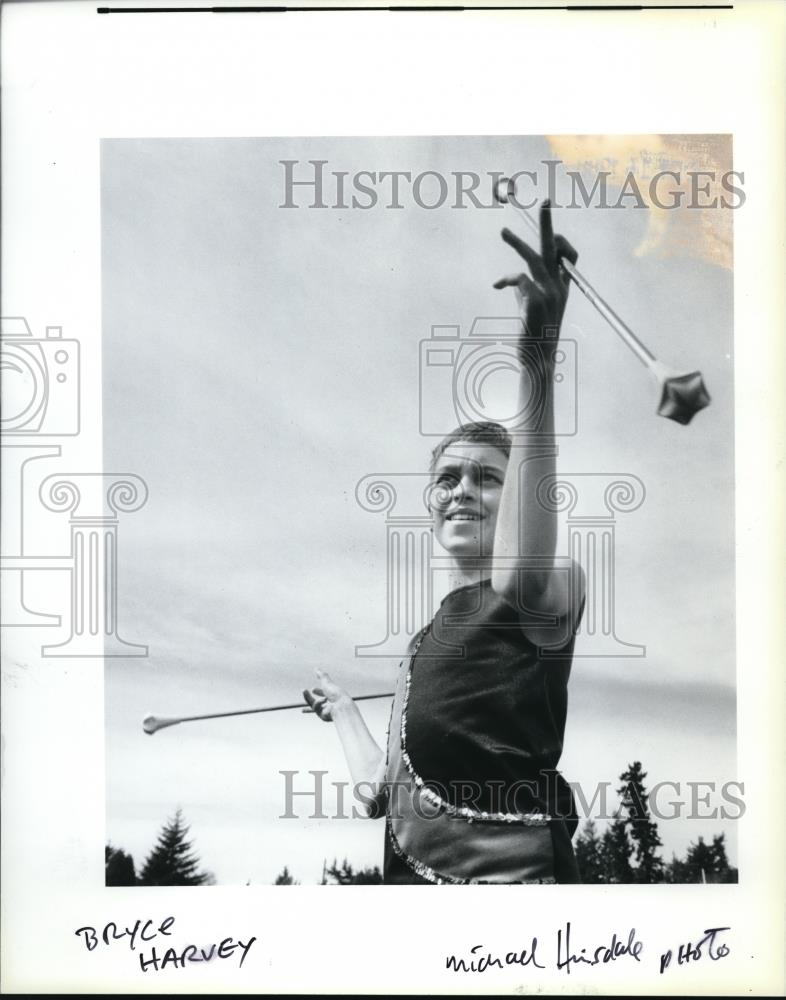 1989 Press Photo Bryce Harvey of Parkrose High School - ora32429 - Historic Images