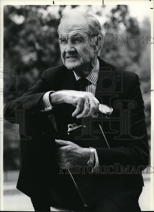 1990 Press Photo George McGovern teacher Cornell University - Historic Images