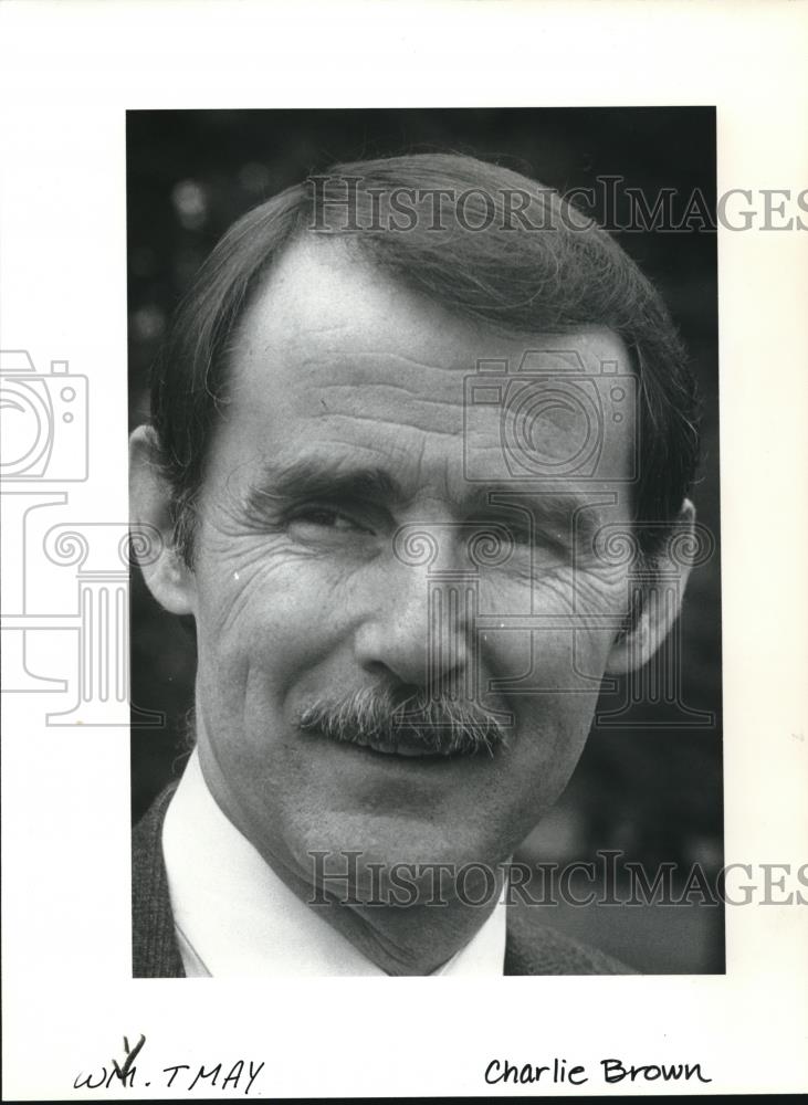 1988 Press Photo Charlie Brown, mayoral candidate for city changes - ora00268 - Historic Images