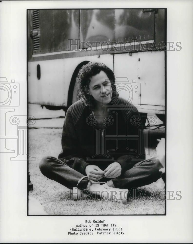 1988 Press Photo Bob Geldof, author of Is That It - cvp21817 - Historic Images