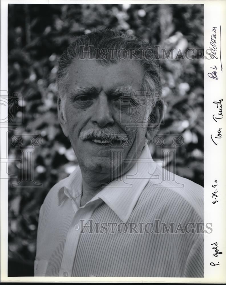 1990 Press Photo Bob Goldstein, a retired salesman runs in Dist.11 Dem. primary - Historic Images