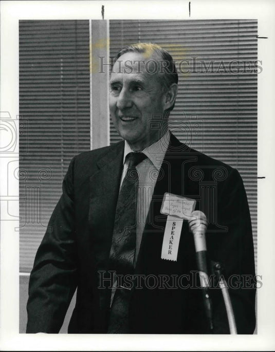 1991 Press Photo John D. Macomber President & Chairman Expoerimpost Bank of U.S. - Historic Images
