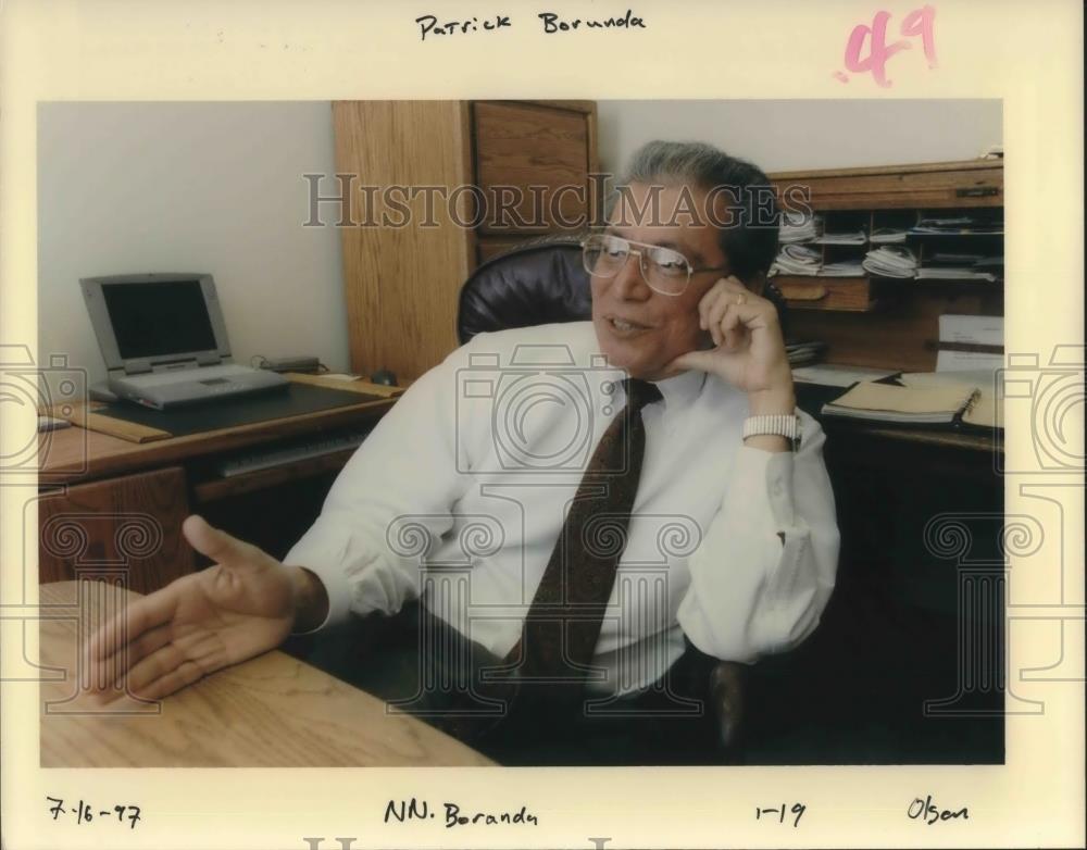 1997 Press Photo Patrick Borunda Managing Principal The Navigator Group, LLC - Historic Images