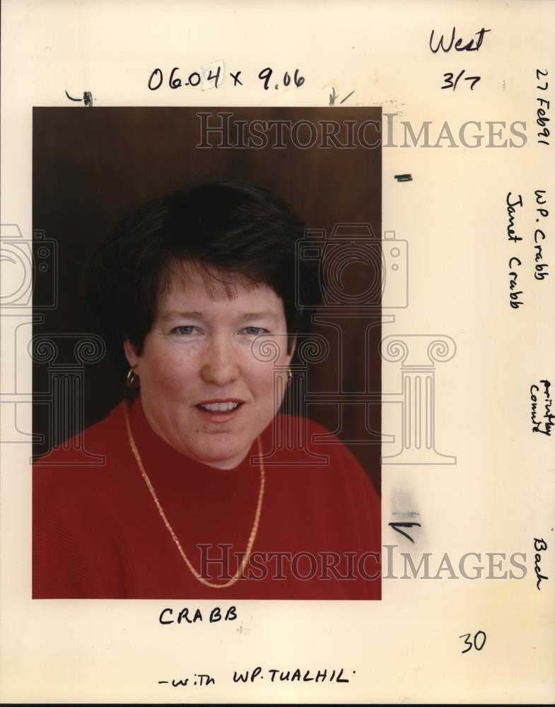 1991 Press Photo Janet Crabb of Tualatin Hills Parks and Recreation District. - Historic Images