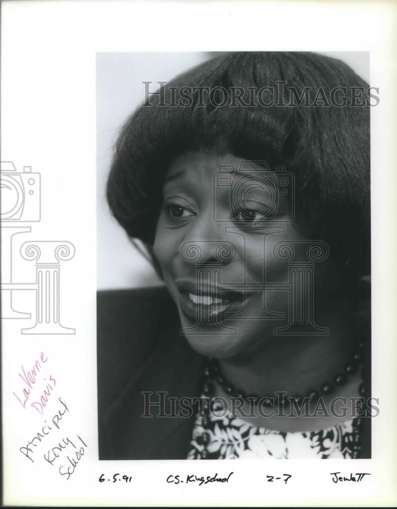 1991 Press Photo LeVonne Davis, principal of King School - ora16033 - Historic Images