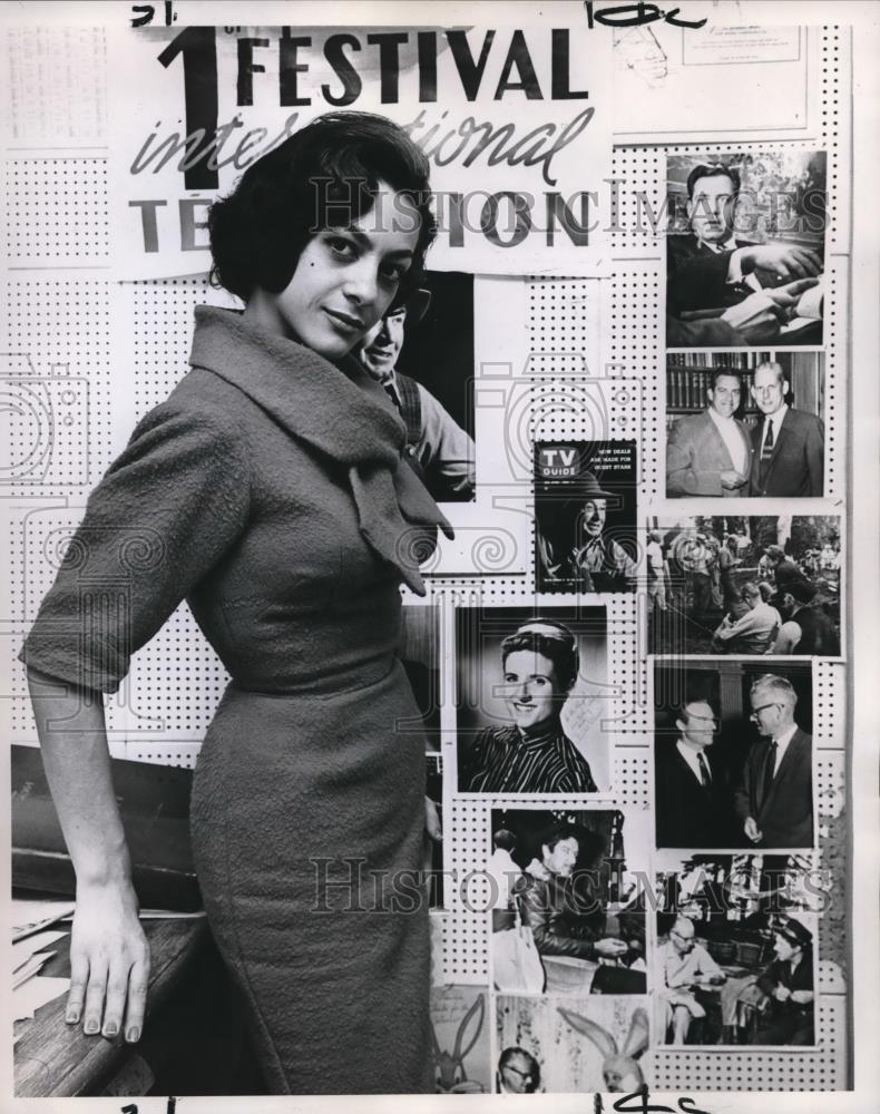 1961 Press Photo Trini Camara, Peru's Gift to Portland TV - ora02674 - Historic Images