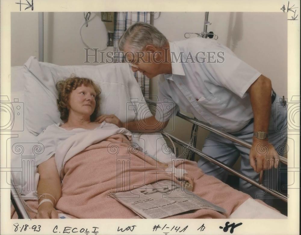 1993 Press Photo Martha Burrier at the Hospital - ora16432 - Historic Images