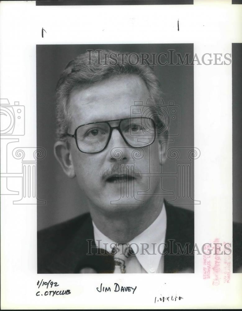 1992 Press Photo Jim Davey, a lottery director - ora16577 - Historic Images