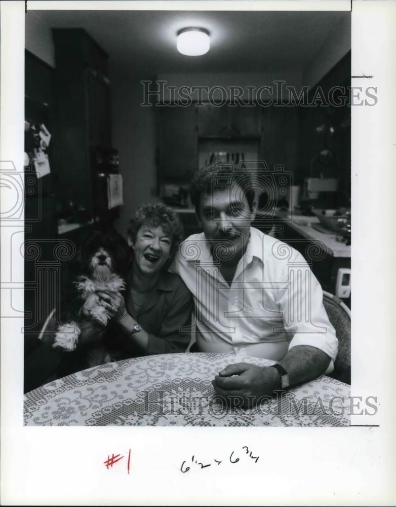 1991 Press Photo Ben &amp; Pat Kaufman in Dorksen - cvp25979 - Historic Images