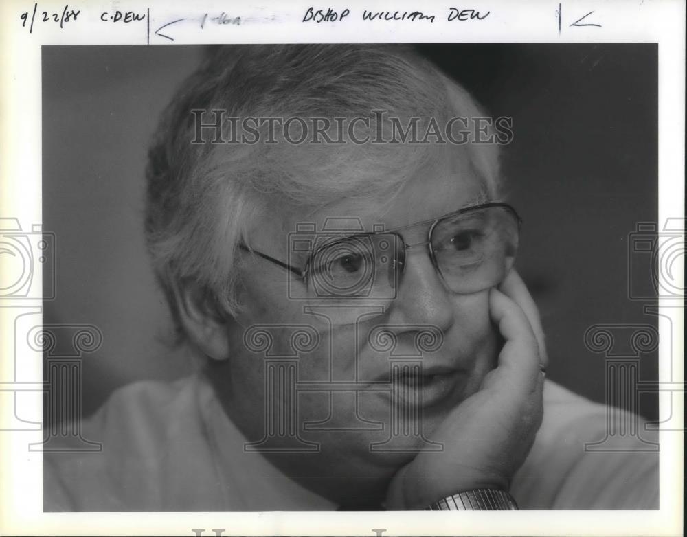 1988 Press Photo William W. Dew Jr., new United Methodist bishop for Oregon - Historic Images