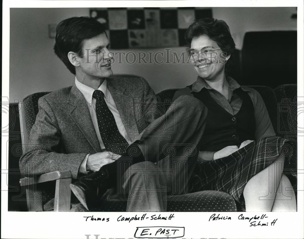 1986 Press Photo Co pastors Revs Thomas C &amp; Patricia Campbell Schmitt - ora00055 - Historic Images