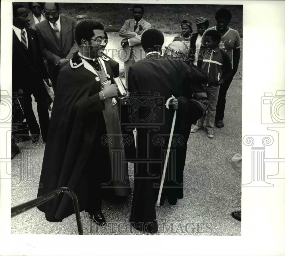 1982 Press Photo The Rev Earl Preston, pastor of the Morning Star Baptist Church - Historic Images