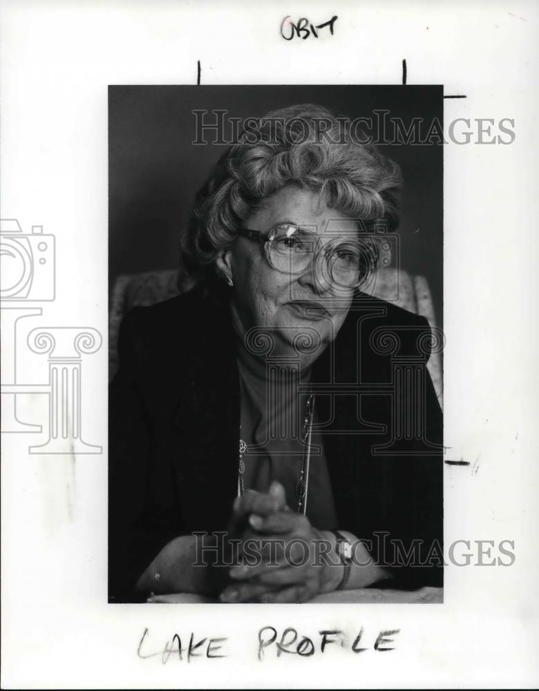 1989 Press Photo Mary Ellen McCollum of Geauga County - Historic Images