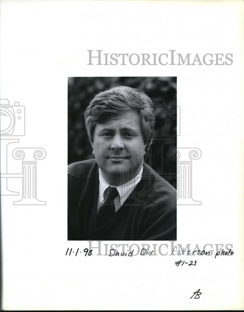 1990 Press Photo state Rep. David Dix D-Eugene Oregon losing election, scandal - Historic Images