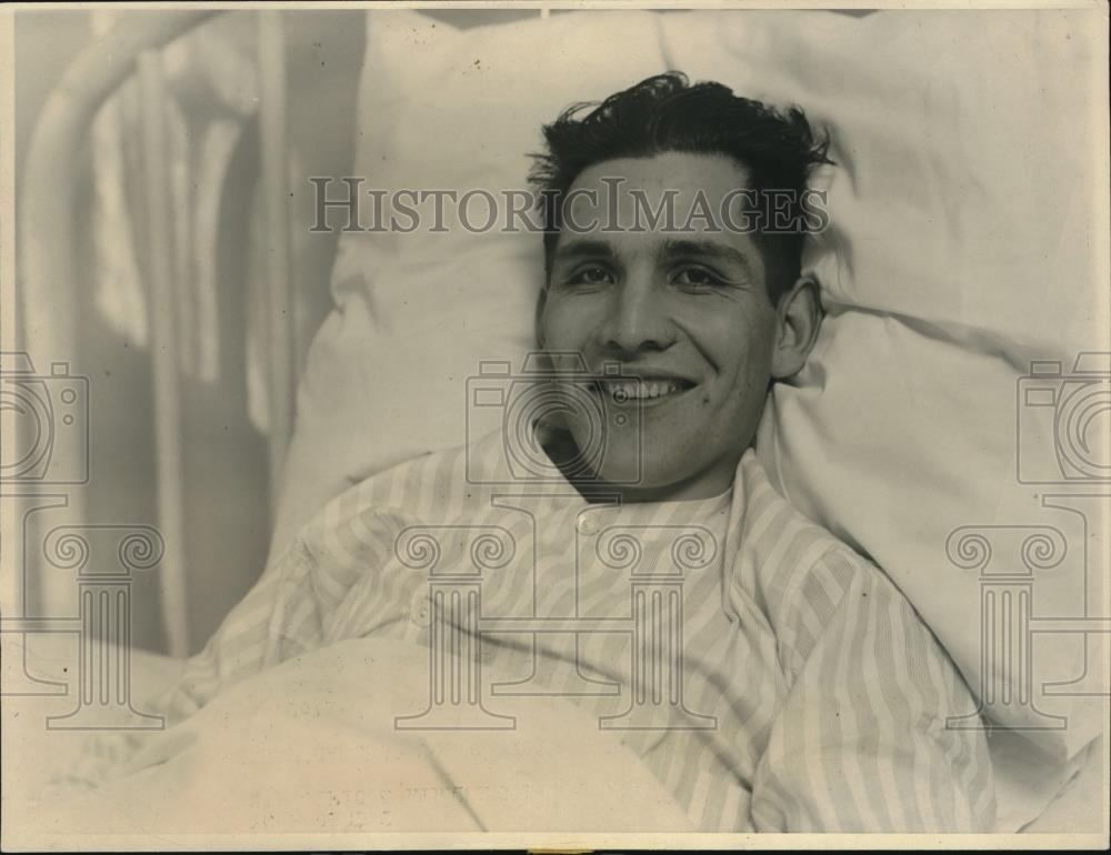 1924 Press Photo Rodolpho Cables is convalescing rapidly Los Angeles hospital - Historic Images