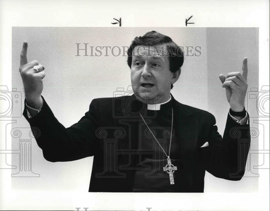 1986 Press Photo Bishop Michael E. Marshall - Historic Images