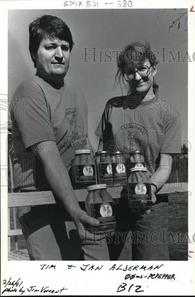 1991 Press Photo Tim and Jan Alderman - ora02146 - Historic Images