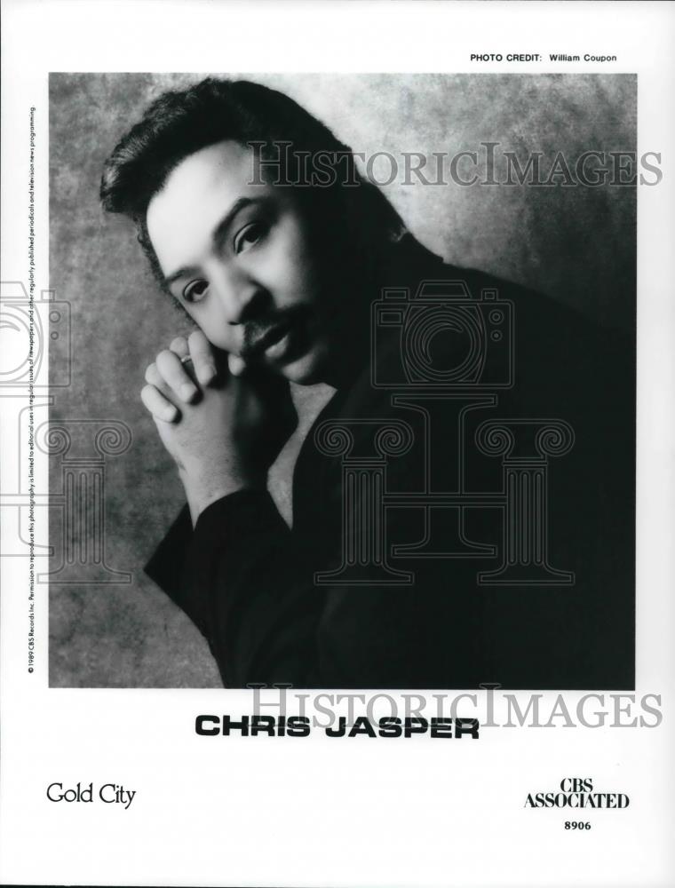 1989 Press Photo Chris Jasper former member of both the Isley Brothers and Isle - Historic Images