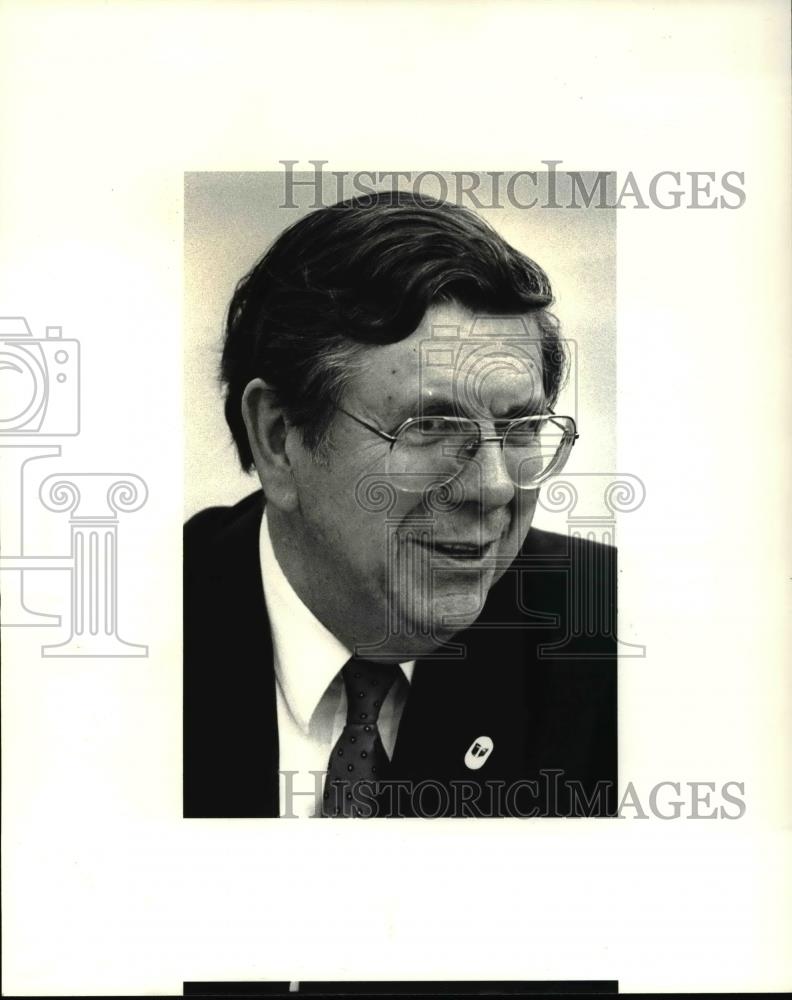 1987 Press Photo Rev Avery D Post, national President of United Church of Church - Historic Images