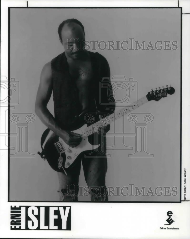 1990 Press Photo Ernie Isley R&B Funk Rock Singer Songwriter Musician - Historic Images