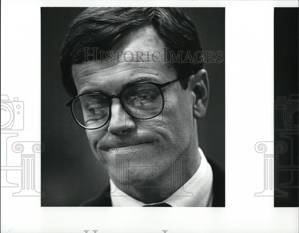 1988 Press Photo John Pyle, atty. for Mary Jenks in RTA trial ...