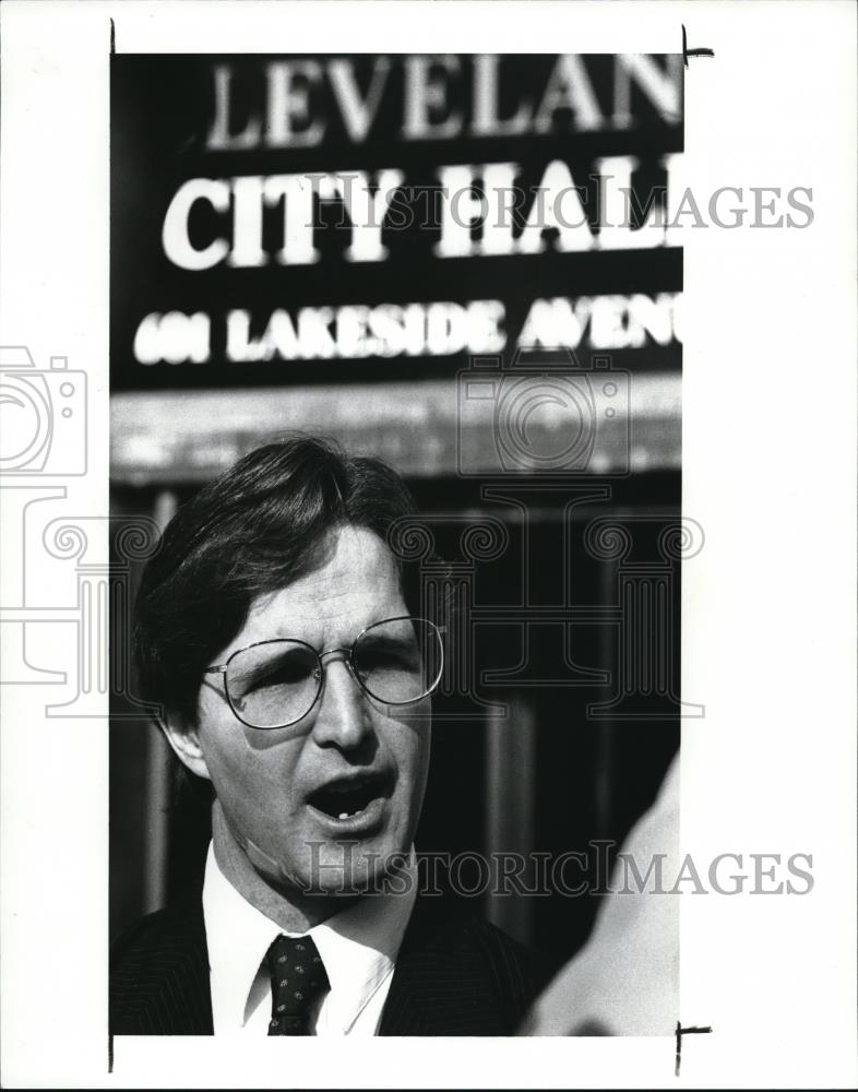 1989 Press Photo Council candidate Patrick J. O&#39;Malley - Historic Images