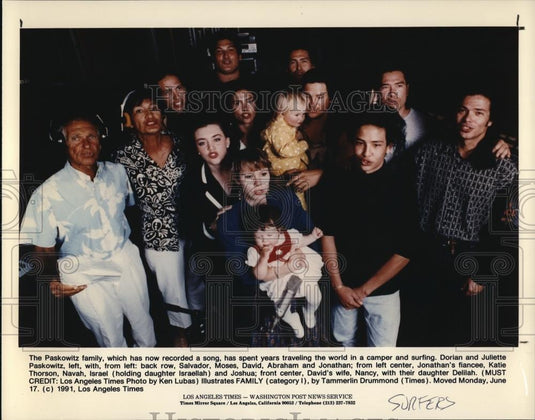 1991 Press Photo The Paskowitz family - Historic Images
