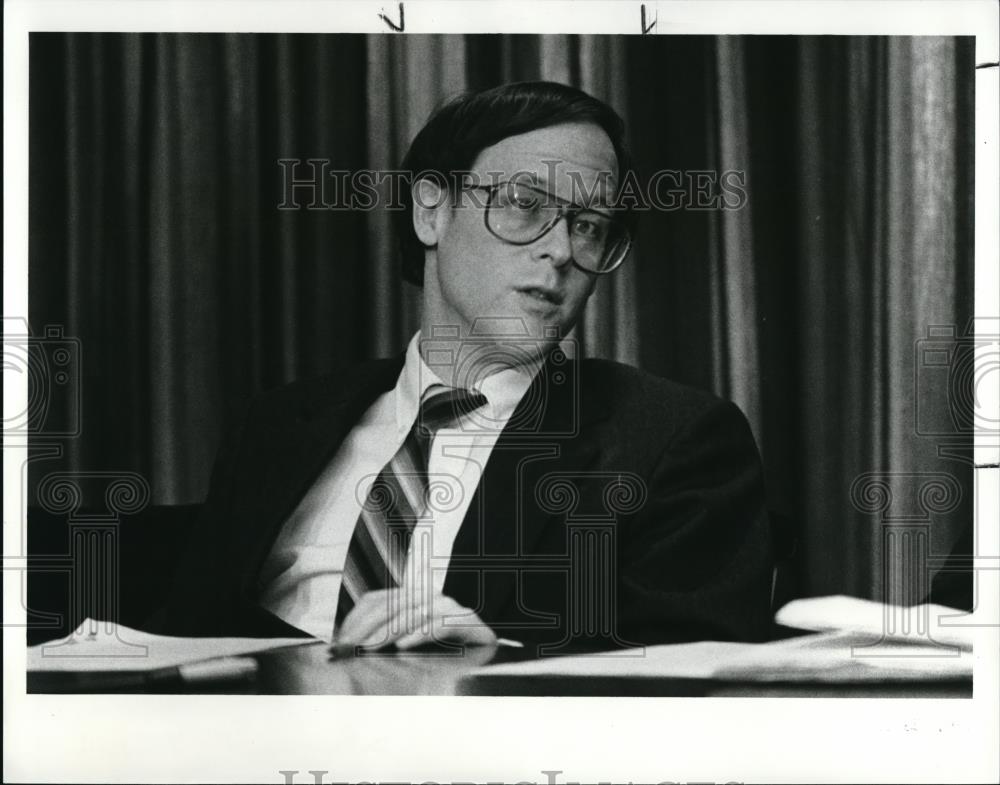 1989 Press Photo Cleveland City Councilman Dale Miller - Historic Images