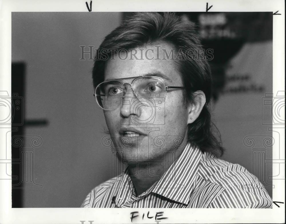 1989 Press Photo David Marshall, Cleveland mayoral candidate - 622 - Historic Images