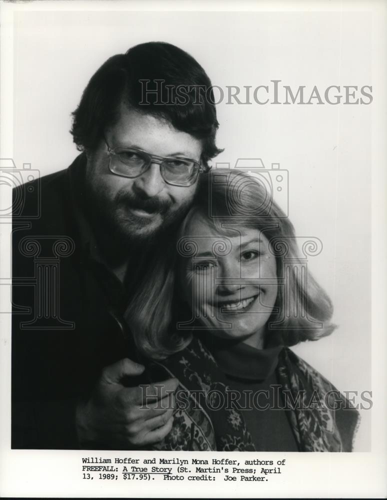 1989 Press Photo William and Marilyn Mona Hoffer authors "A True Story" - Historic Images