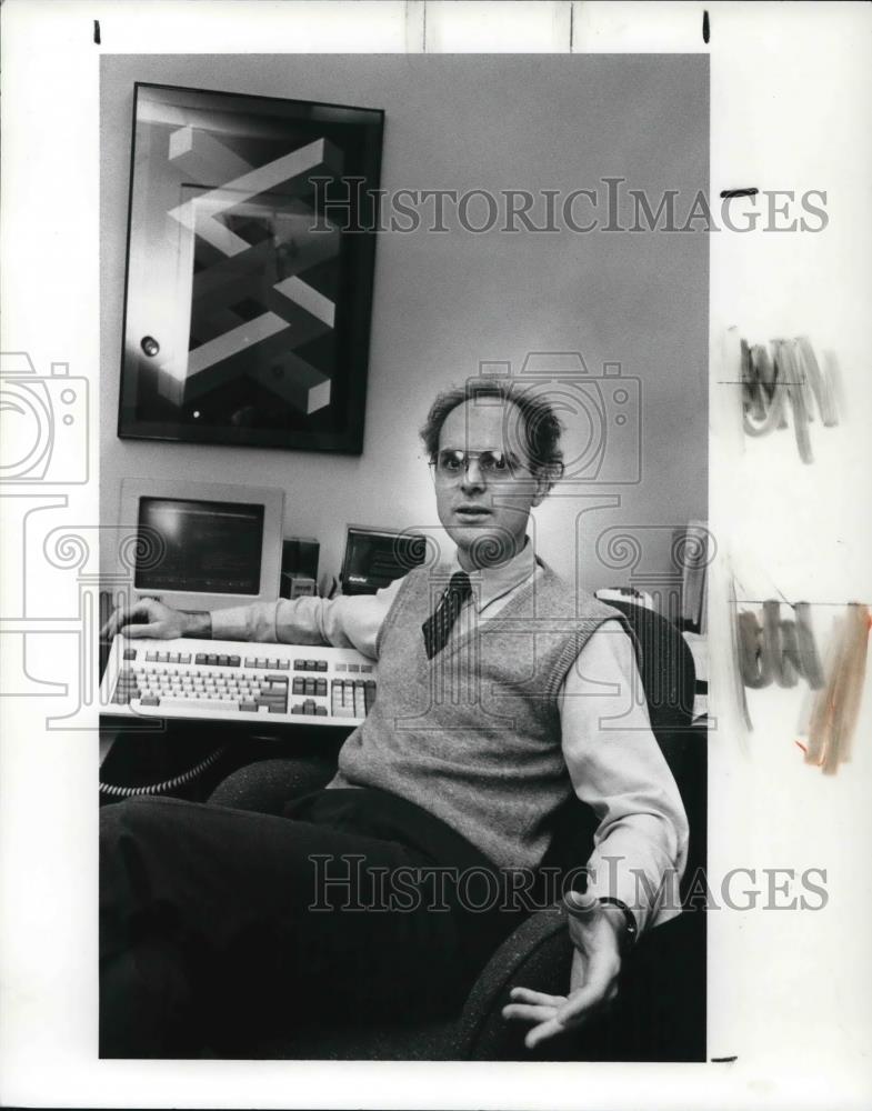 1989 Press Photo Thomas Murray director of Center for Biomedical Ethics - Historic Images