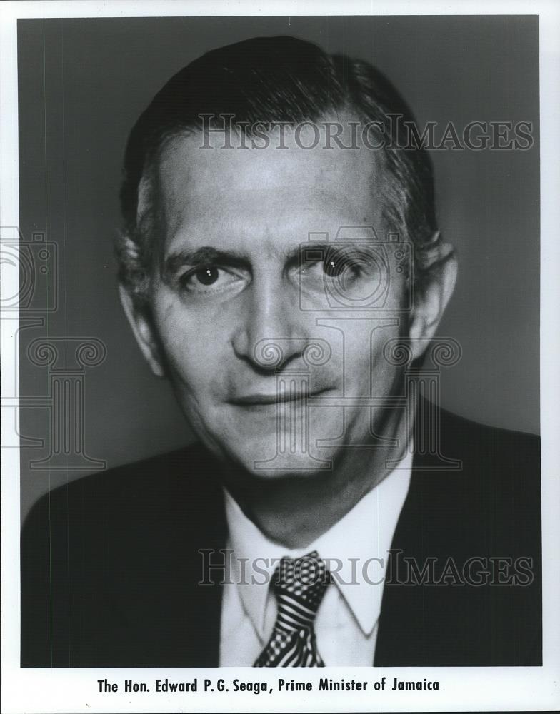 Press Photo The Hon. Edward P. G. Seaga Prime Minister of Jamaica - cvp26524 - Historic Images