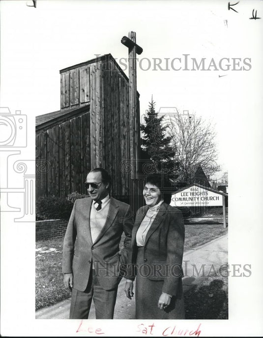 1987 Press Photo Rev. Vern Miller & wife Helen - Historic Images