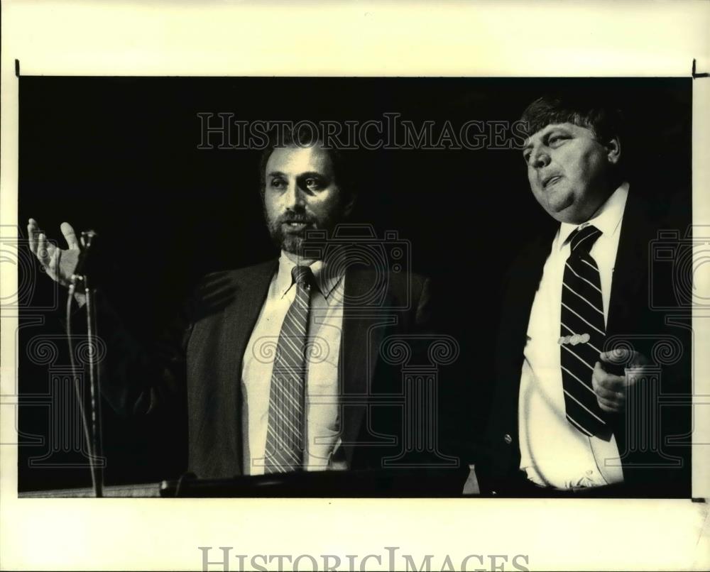 1987 Press Photo James Prost and William O. Franz - Historic Images