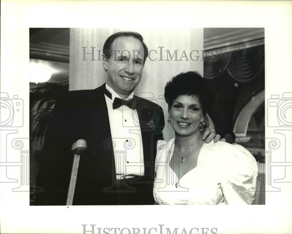 1991 Press Photo Jay and Lovely Ross at the Red Cross ball - Historic Images