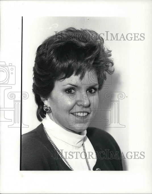 1988 Press Photo Eileen Mooney of the democratic delegate caucuses - Historic Images
