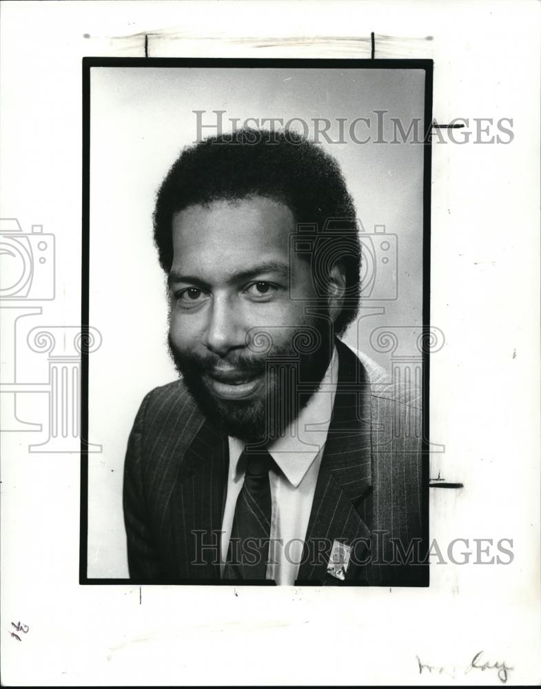 1989 Press Photo Charles L Patton Jr. Cleveland Municipal Court bench - Historic Images