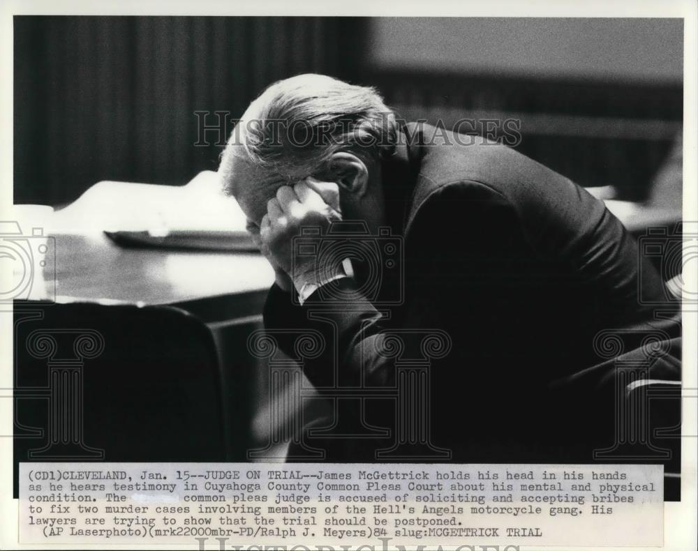 1999 Press Photo Judge James McGettrick on trial - Historic Images