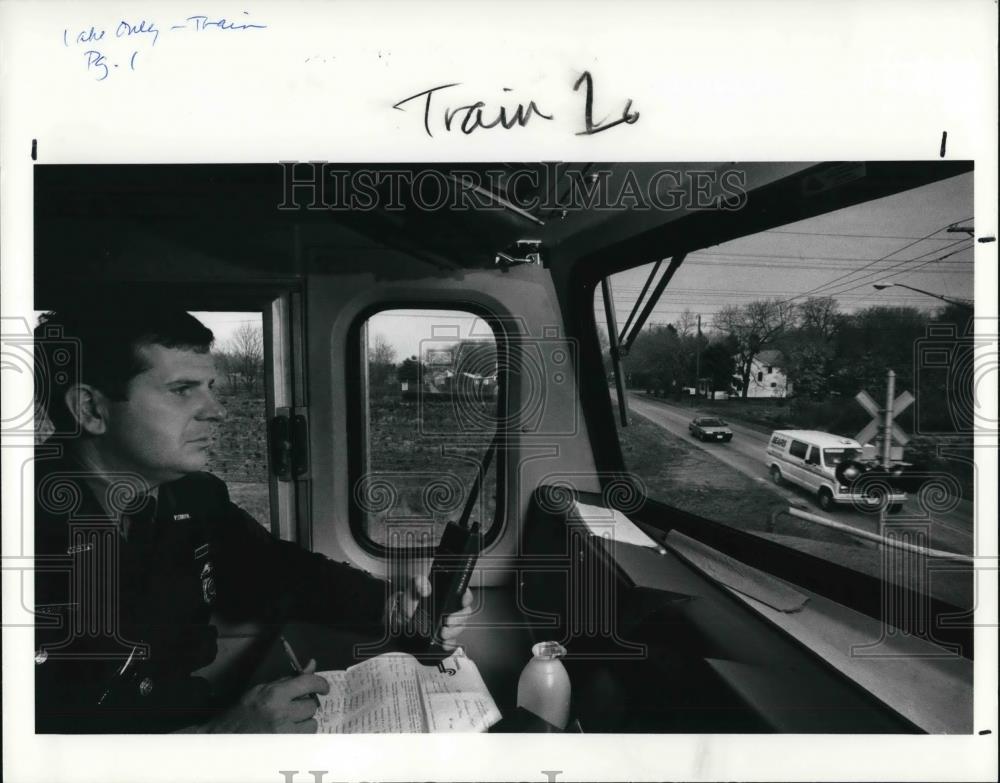 1990 Press Photo Patrol Sergeant Alan Moore - Historic Images