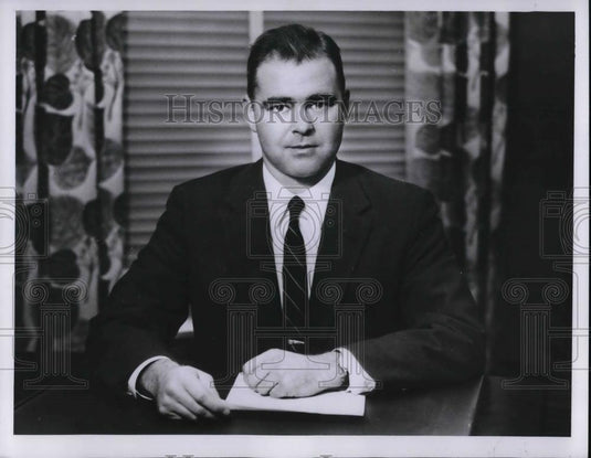 Press Photo WJ Hunkin VP Hunkin Construction Company - cvp24932 - Historic Images