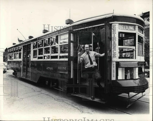 Press Photo Charlie Price, well known conductor in Toronto, Canada - Historic Images