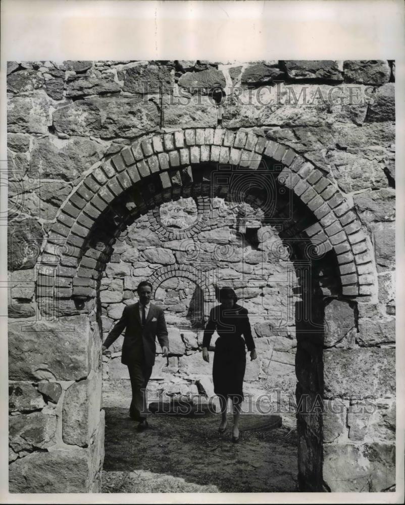 1957 Press Photo Hageley Museum next to old mill stream - Historic Images