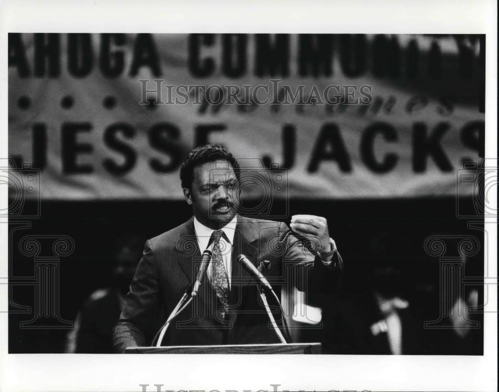 1988 Press Photo Jesse Jackson - cvp24909 - Historic Images