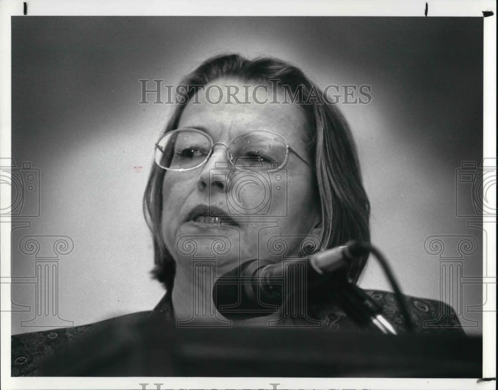 1987 Press Photo Kate Rand Lloys, Editor at Large of Working Women - Historic Images