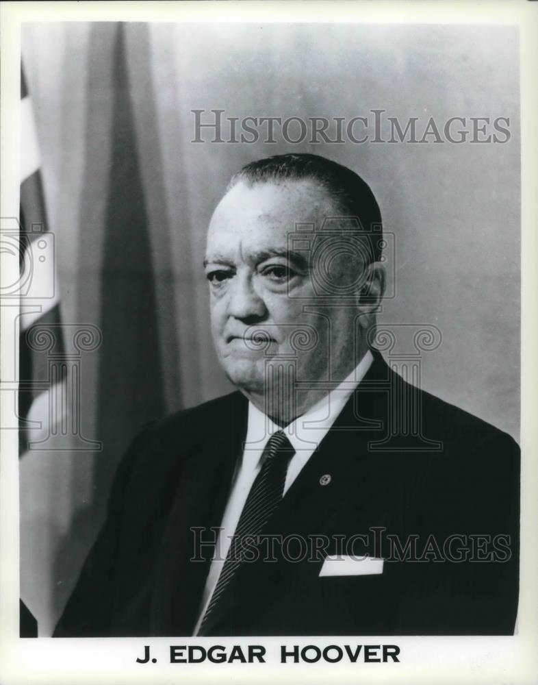 1989 Press Photo J. Edgar Hover former Director of the FBI - cvp21961 - Historic Images
