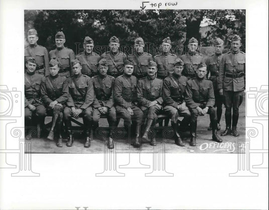 1988 Press Photo Austin Lloyd with 4th army US Engineers in Brest France in 1919 - Historic Images