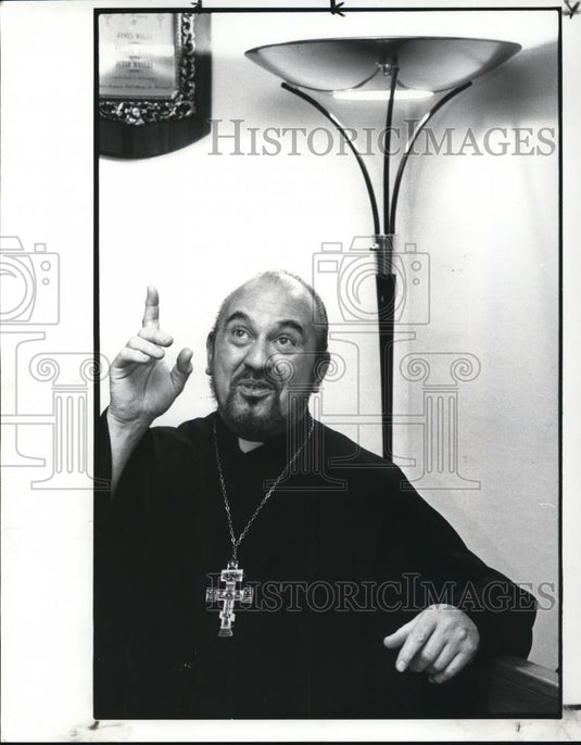 1982 Press Photo Father Gregory, Abbott of St Herman's House of Hospitality - Historic Images