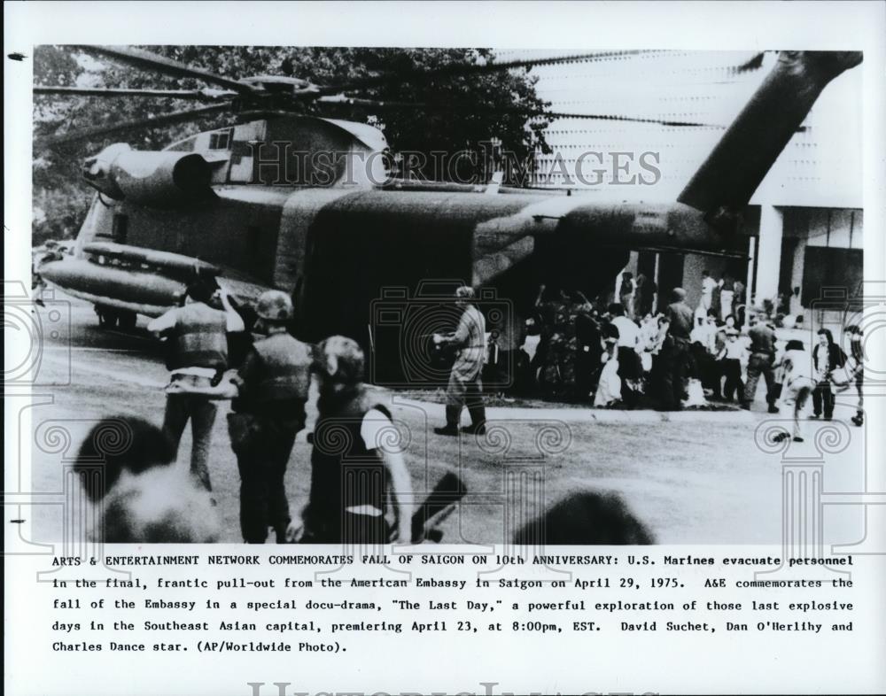 1985 Press Photo The U.S. marines in Vietnam - Historic Images